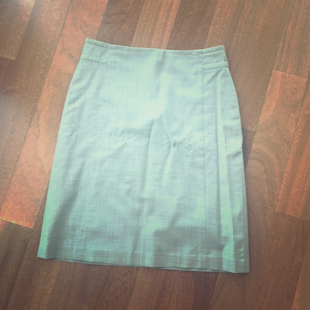 BANANA REPUBLIC WORK PENCIL SKIRT GRAY 0 SUIT